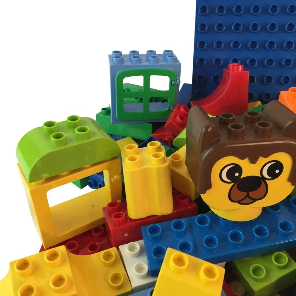 Lego Duplo Building Blocks Lot 180+ Pcs‎ Base Plate Door Window Some Vintage